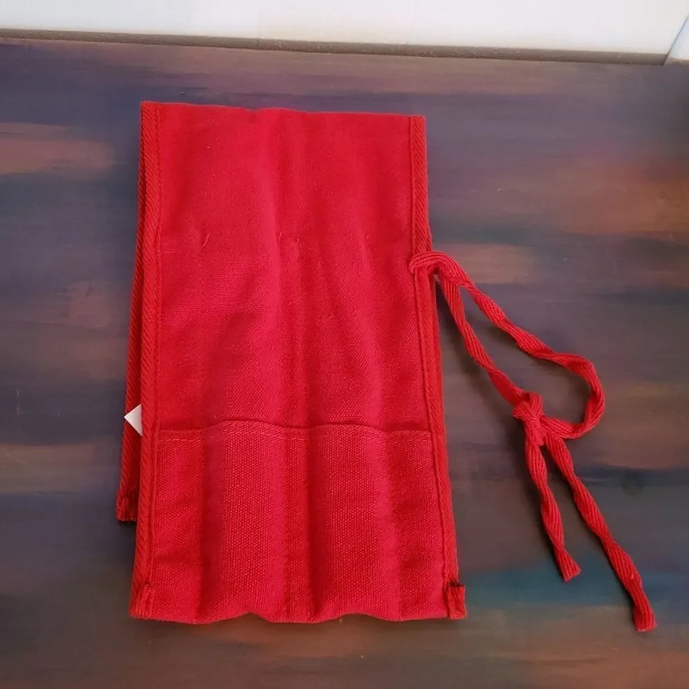 Vintage Marlboro Unlimited Collection Barbeque Knife And Fork In Red Canvas Bag